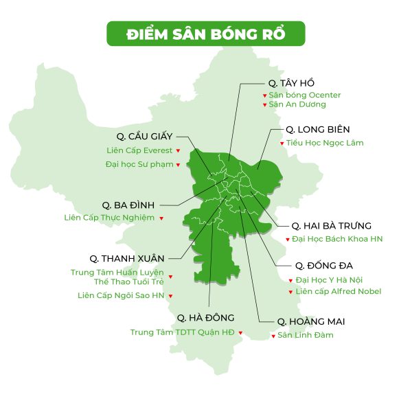 Danh sách các địa điểm học bóng rổ tại Hà Nội